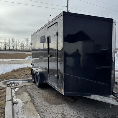2022 Stealth Cobra Black Out package 7x14 enclosed trailer