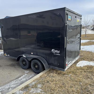 2022 Stealth Cobra Black Out package 7x14 enclosed trailer