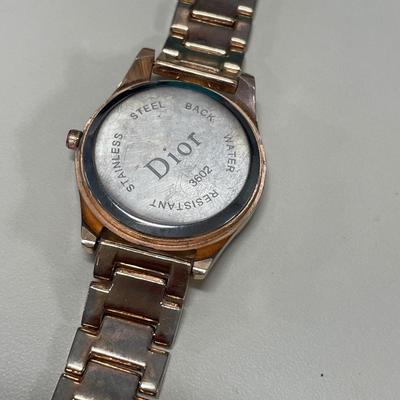 Rose Gold Tone Dior Ladies Watch