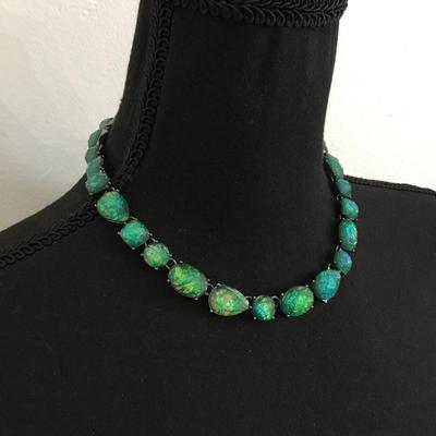 Opalescent green Vera Wang necklace