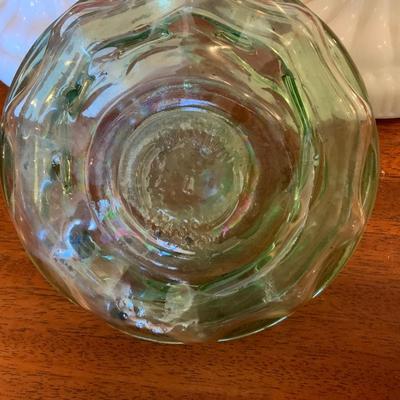 Lot of Vintage Candle Holders mostly Milk glass