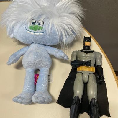 Troll doll and Batman