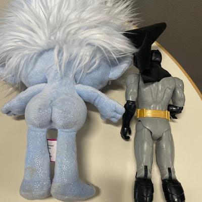 Troll doll and Batman