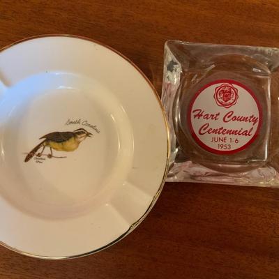 Lot of Vintage Ashtrays including Wood Match Stick boxes from Spain