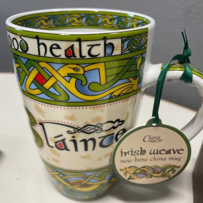 New Irish mug and wood box