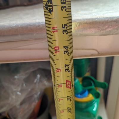 3 Plastic Shelving Units Various Sizes