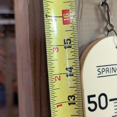 Plastic Springfield Made In USA Thermometer