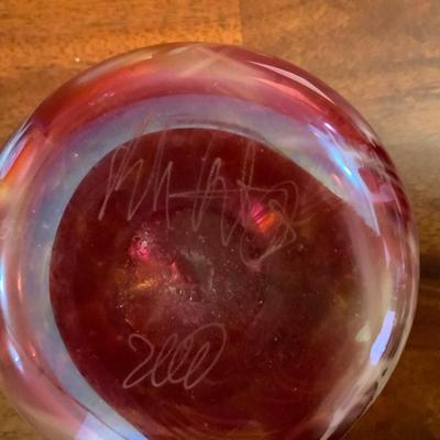 Lot of 2 Vintage Vases. 1 Vase Signed by Rick Hunter