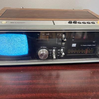 Vintage tv radio combo