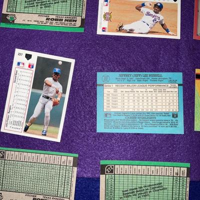 1990’s Texas Rangers Trading Cards.