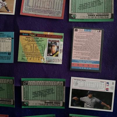1990’s Texas Rangers Trading Cards.