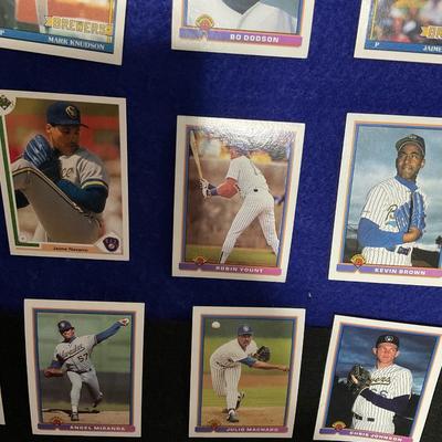 1990’s Baseball Trading Cards.Milwaukee Brewers.