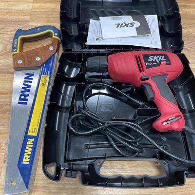 Skil site Light drill & Irwin saw