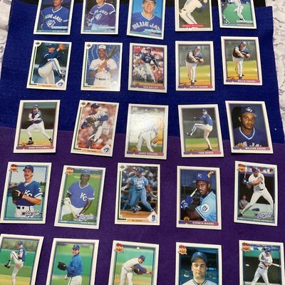Toronto Blue Jays And KC Royals Trading Cards.