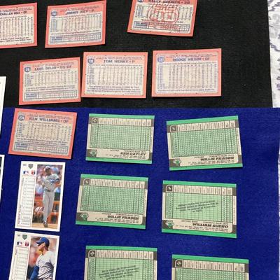 Toronto Blue Jays And KC Royals Trading Cards.
