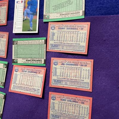 Toronto Blue Jays And KC Royals Trading Cards.