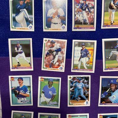 Toronto Blue Jays And KC Royals Trading Cards.