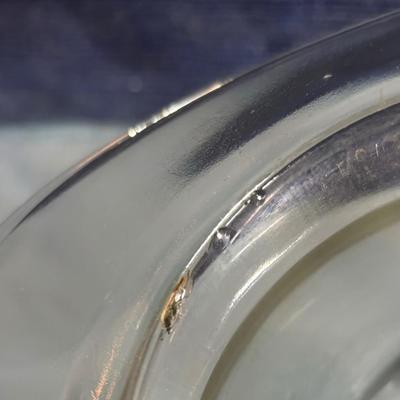 Vintage Clear Glass Top Hat Vase