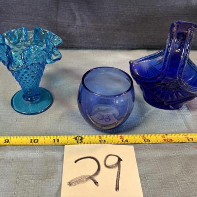 Blue Glass Lot