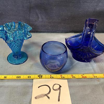 Blue Glass Lot