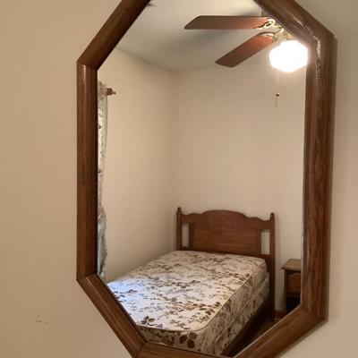Octagonal mirror 24"H 16"W
