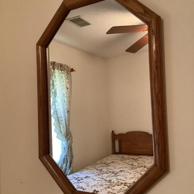 Octagonal mirror 24"H 16"W