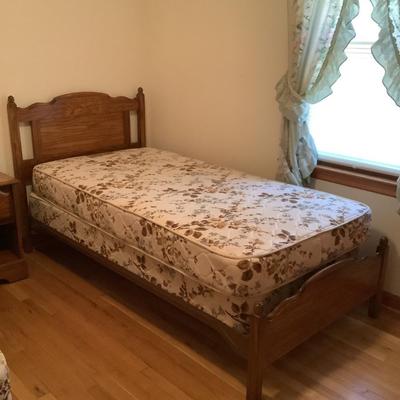 Twin bed 41"Headboad 18"footboard-two in this auction