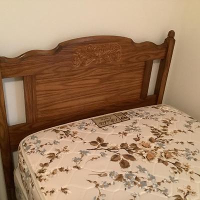 Twin bed 41"Headboad 18"footboard-two in this auction