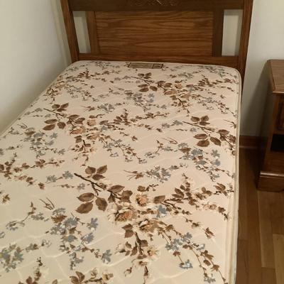 Twin bed 41"Headboad 18"footboard-two in this auction