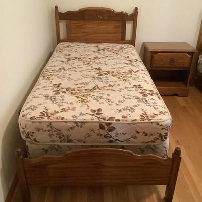 Twin bed 41"Headboad 18"footboard-two in this auction