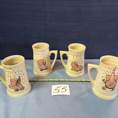 Cute Elephant Mug Set