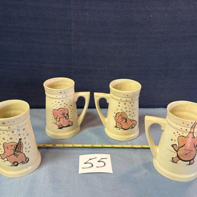 Cute Elephant Mug Set