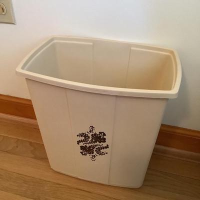 Vintage trash can 13"H 12"x8"