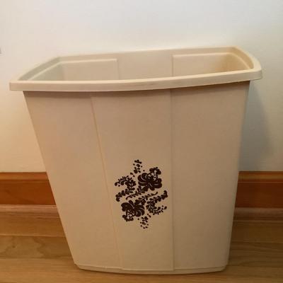 Vintage trash can 13"H 12"x8"