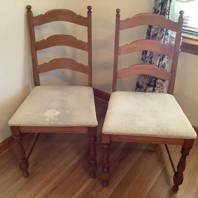 2 chairs 35"H 18"L 17"depth