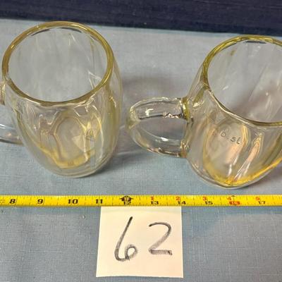 Vintage Glass Mug Set