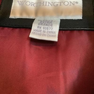 Women's Worthington leather jacket XL