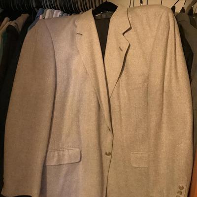 Men's lot with Silk blazer, 41"W pants, etc Large size
