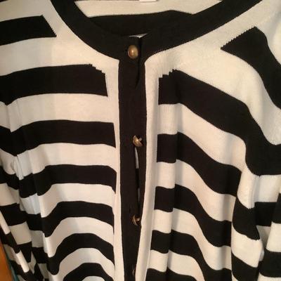 Ladies lot with black & white stripes