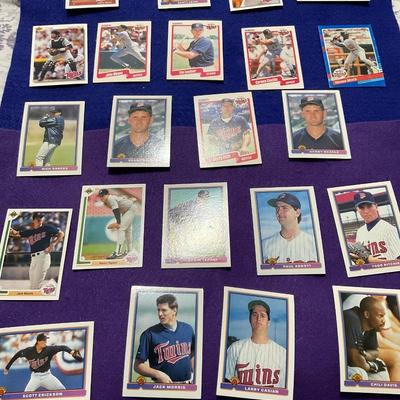 Minnesota Twins, 1990’s Trading Cards.