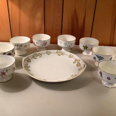 Royal Victoria English China bowls, Nippon plate lot
