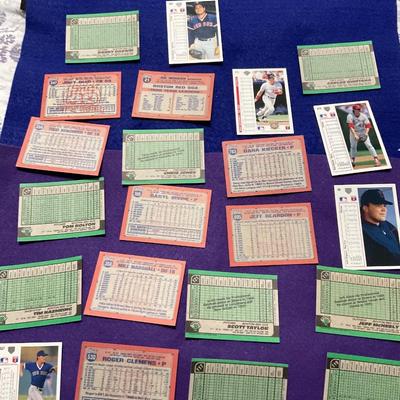 Boston Red Sox. 1990’s baseball Trading cards.