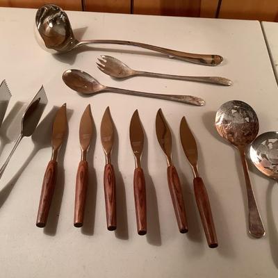 Mode Danish Sheffield England wooden handle lot
