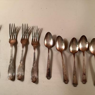E. Staples A1 8 flatware lot