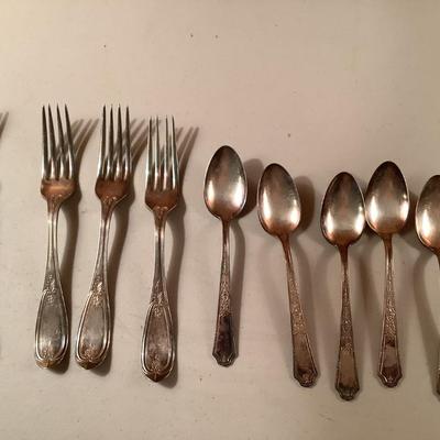 E. Staples A1 8 flatware lot