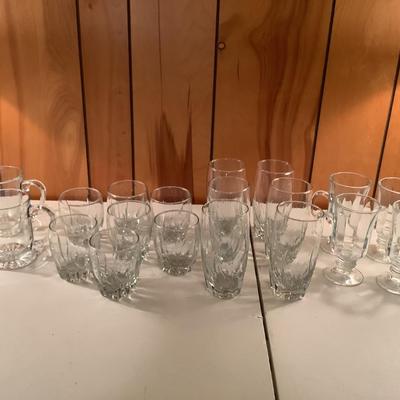 juice/water/tea/coffee glasses lot