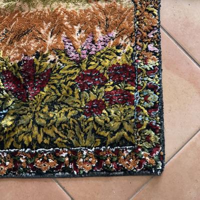 Elk and Mountains Velvet Tapestry (B3-DZ)