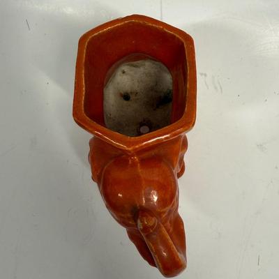 Vintage Ceramic Pottery Elephant Planter Small Vase