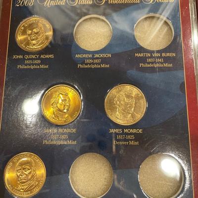 3 sets of 2008 US Presidential Dollars