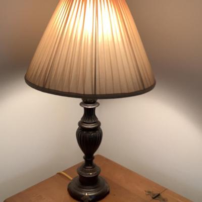 2 Metal base lamps 29"H